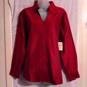 Coldwater Creek 🍃Russet Double Face No Iron Shirt